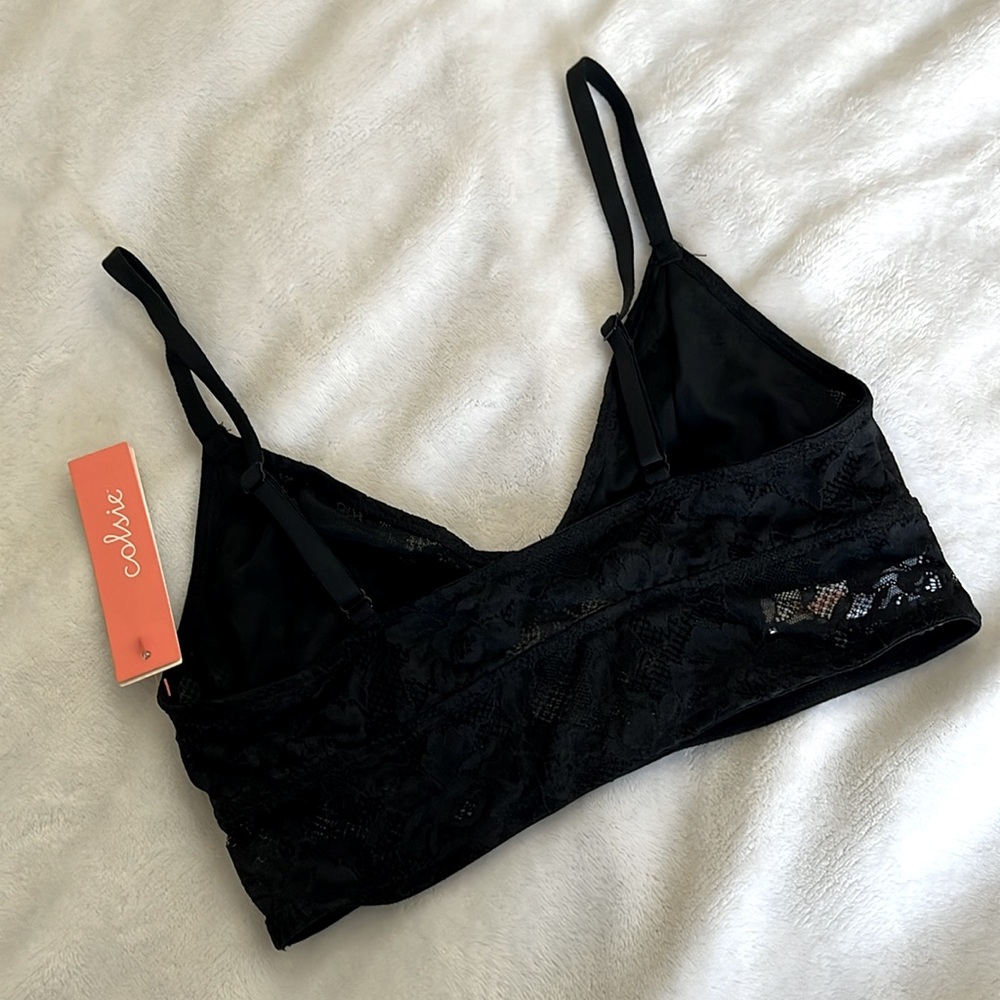 Black Lace Bralette - Picture 3 of 4